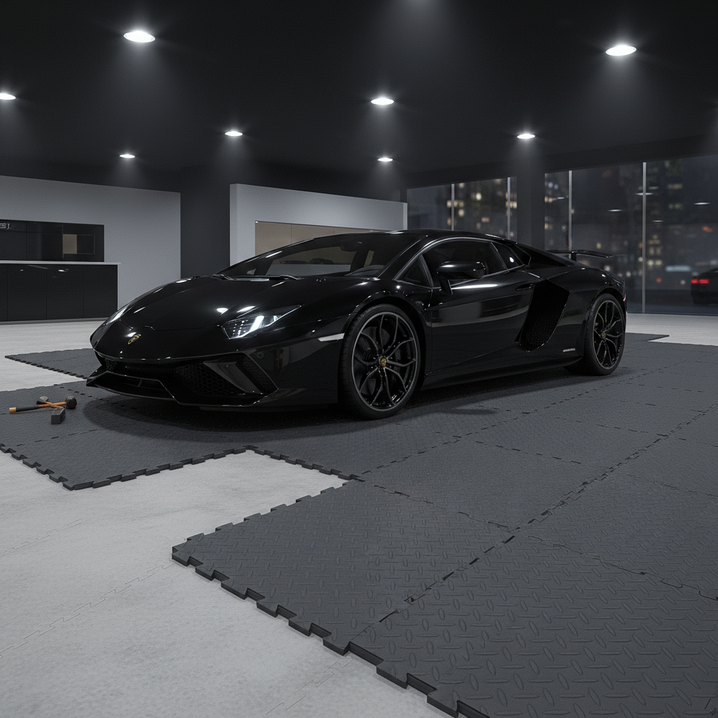 Quick-Install Commercial Garage Flooring - Zero Downtime - Professional flooring