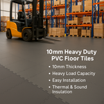 10mm Heavy-Duty PVC Floor Tile Interlocking Detail