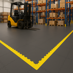 10mm Ultra Heavy-Duty PVC Interlocking Floor Tile Close-Up