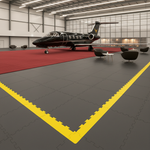 Aircraft hangar flooring tiles 10mm PVC aviation workshop floor UK