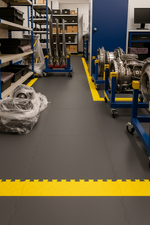 Aircraft hangar flooring tiles 10mm PVC aviation workshop floor UK