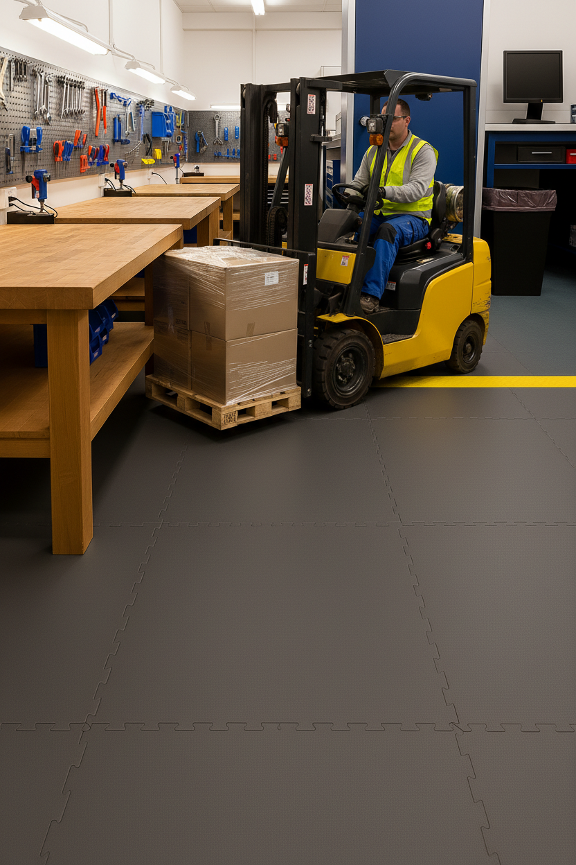 Epoxy Alternative Floor Tiles - Zero Cure Downtime - Professional flooring