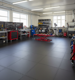 10mm PVC Floor Tiles Ultra Heavy Duty | Interlocking Garage & Workshop Flooring | 500x500mm 5 Tonne Load Rating UK