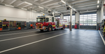 Fire station floor tiles 10mm heavy duty appliance bay flooring UK