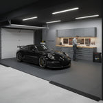 Heavy-Duty Concrete Overlay Tiles - 20 Tonne Rated installed in home garage setting