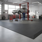 Industrial Concrete Cover Tiles - Damaged Floor Solution installed in home garage setting