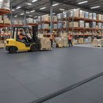 Industrial Concrete Cover Tiles - Damaged Floor Solution installed in warehouse setting