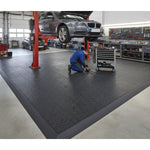 Industrial Floor Tiles vs Epoxy - Better ROI installed in home garage setting