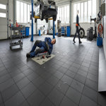 Logistics Centre Flooring - Quick Section Install installed in home garage setting