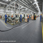 Logistics Centre Flooring - Quick Section Install installed in warehouse setting
