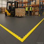 MOT Station Floor Tiles - Testing Bay Grade installed in home garage setting