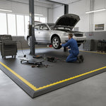 Precision Engineering Flooring - Coolant & Oil Resistant installed in workshop setting