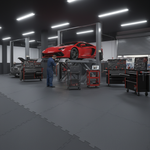 Commercial Garage Floor Tiles - 20 Tonne Load Rating - Professional industrial flooring