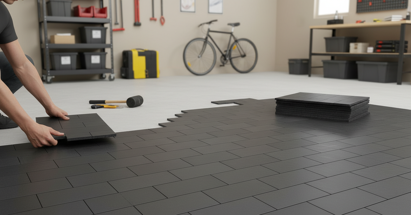 Quick-Install Commercial Garage Flooring - Zero Downtime - Professional industrial flooring