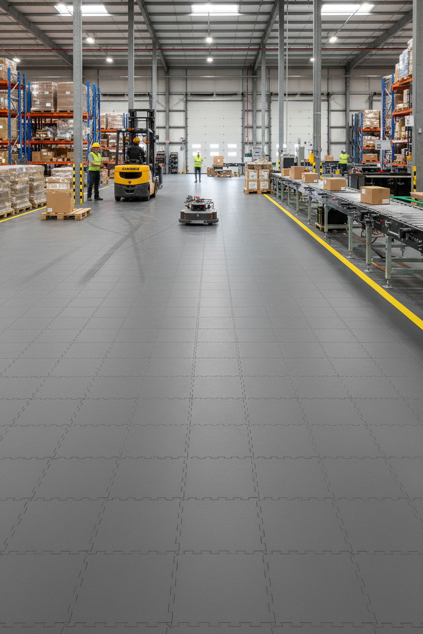 Epoxy Alternative Floor Tiles - Zero Cure Downtime - Professional industrial flooring