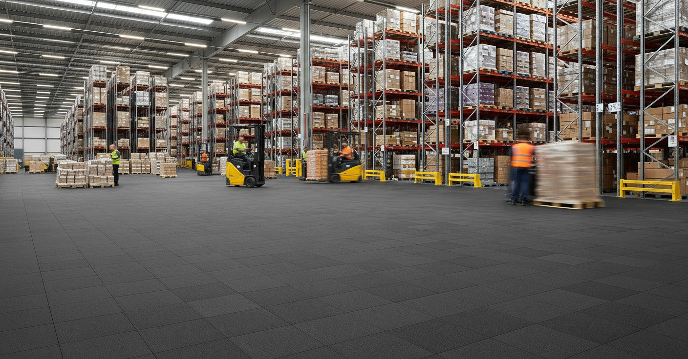 Logistics Centre Flooring - Quick Section Install