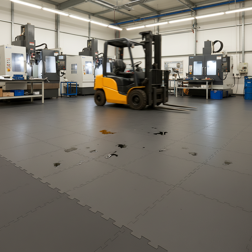 Precision Engineering Flooring - Coolant & Oil Resistant