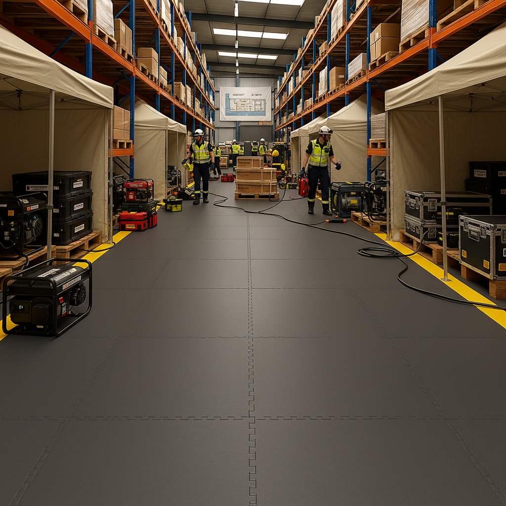 Emergency Services Flooring - Rapid Deployment Areas