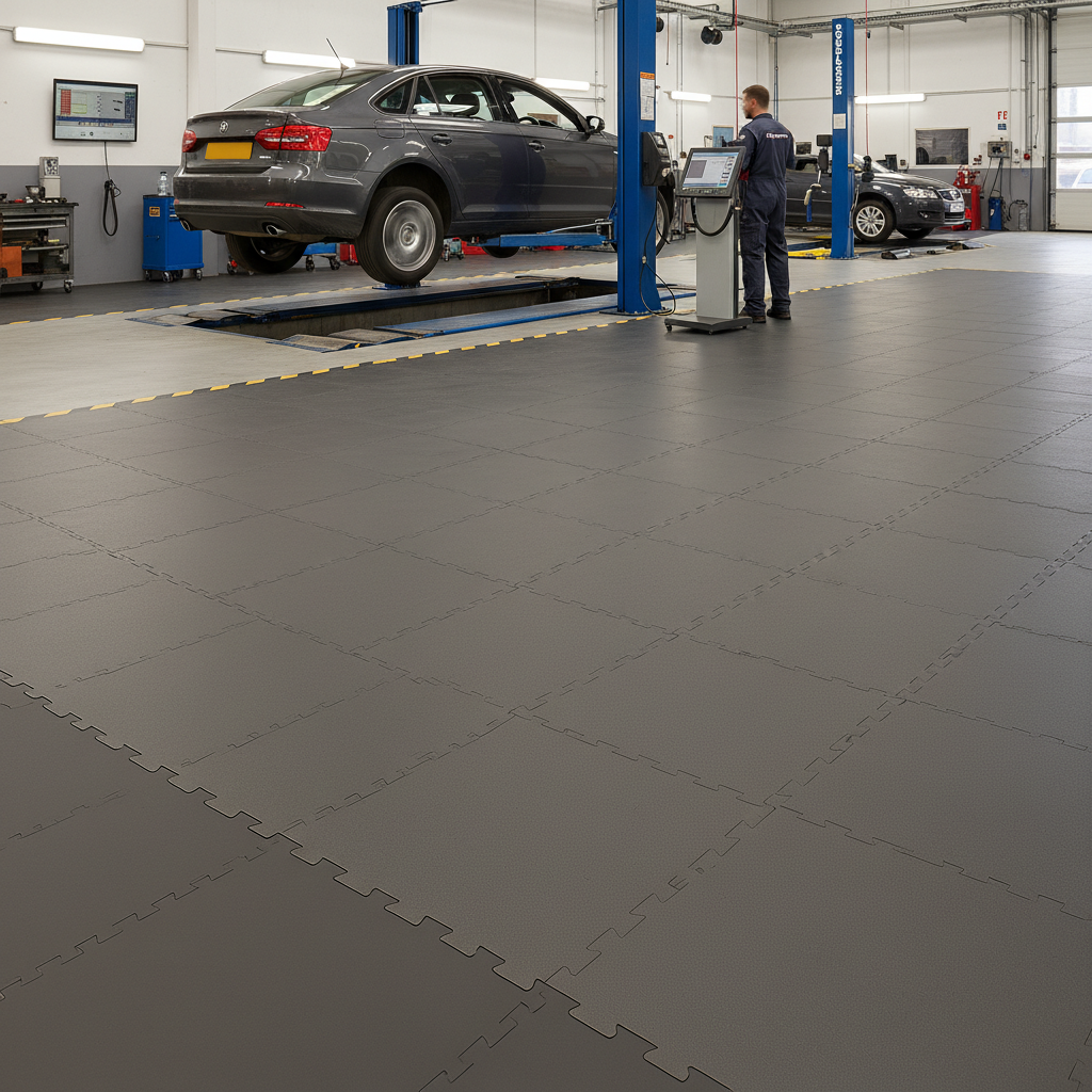 MOT Station Floor Tiles - Testing Bay Grade