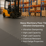 Heavy Machinery Floor Tiles - Vibration Dampening