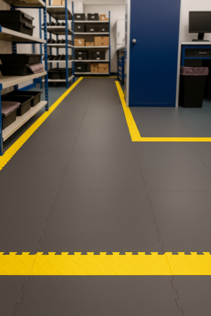 Engineering Workshop Floor Tiles - Machine Shop Grade
