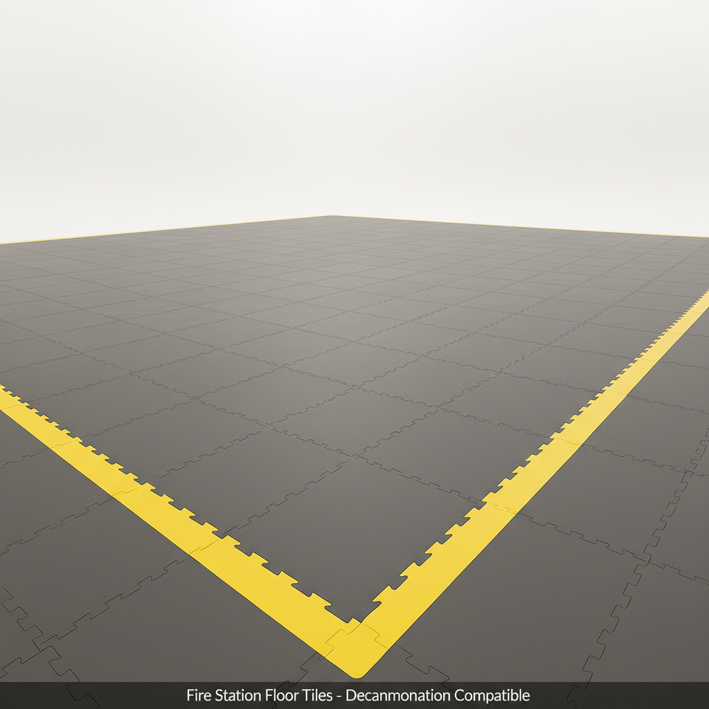 Fire Station Floor Tiles - Decontamination Compatible
