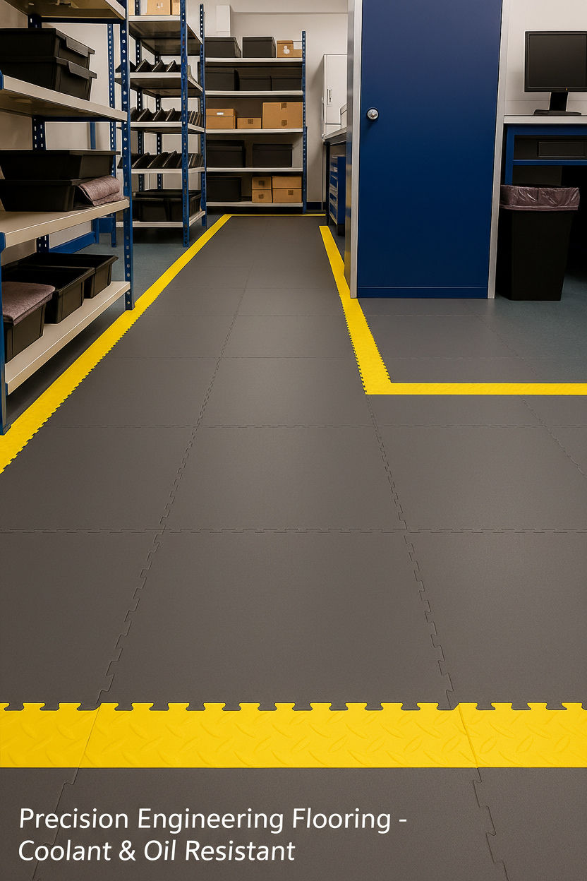 Precision Engineering Flooring - Coolant & Oil Resistant