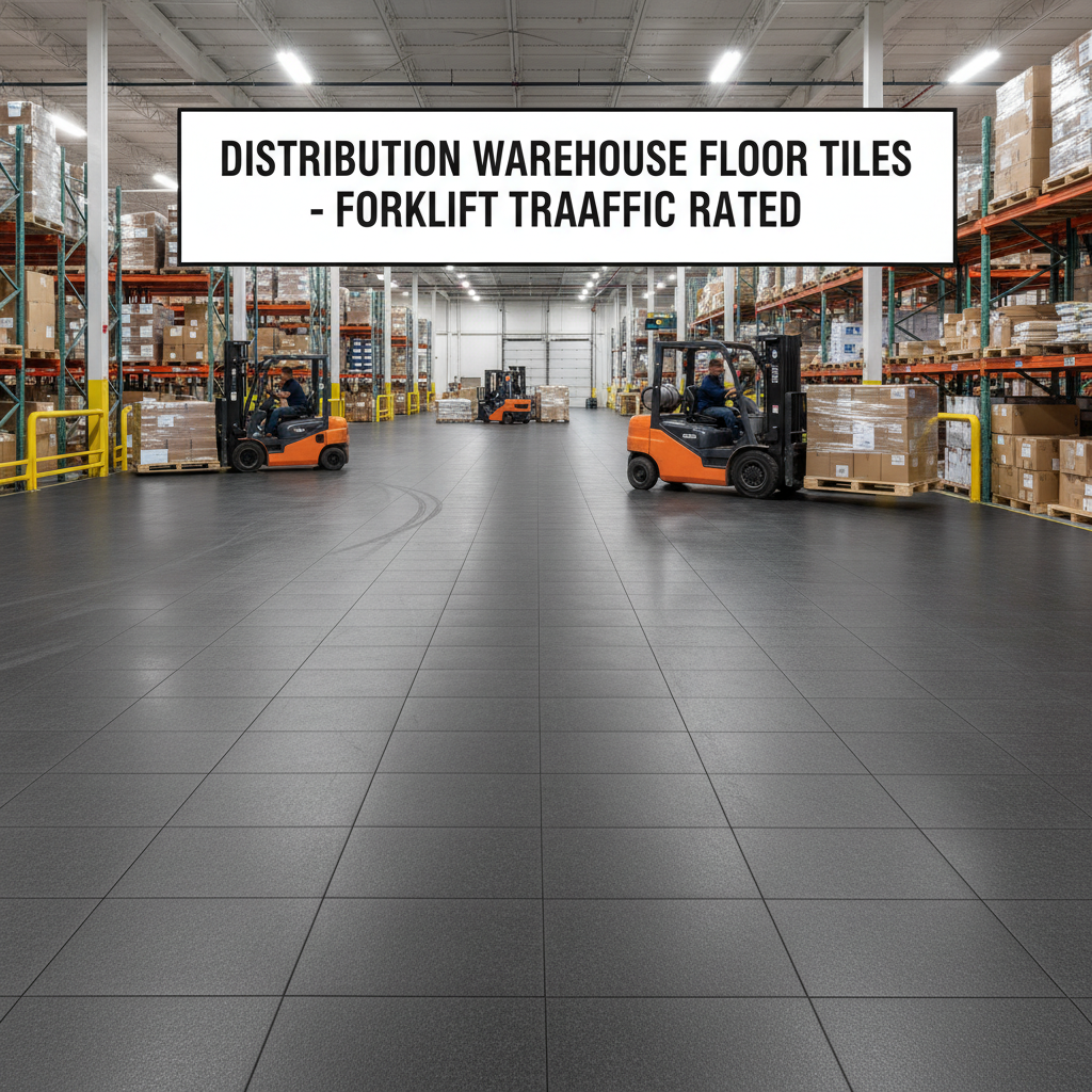 Distribution Warehouse Floor Tiles - Forklift Traffic Rated