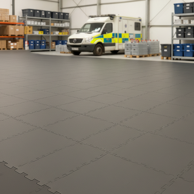 Emergency Services Flooring - Rapid Deployment Areas