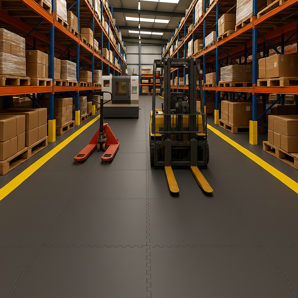 Heavy Machinery Floor Tiles - Vibration Dampening