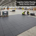 Logistics Centre Flooring - Quick Section Install