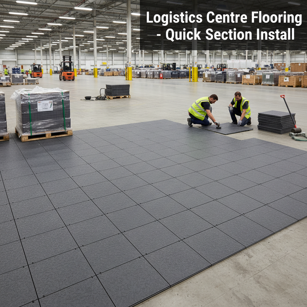 Logistics Centre Flooring - Quick Section Install