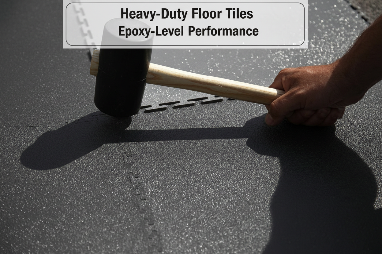 Heavy-Duty Floor Tiles - Epoxy-Level Performance