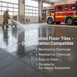 Fire Station Floor Tiles - Decontamination Compatible