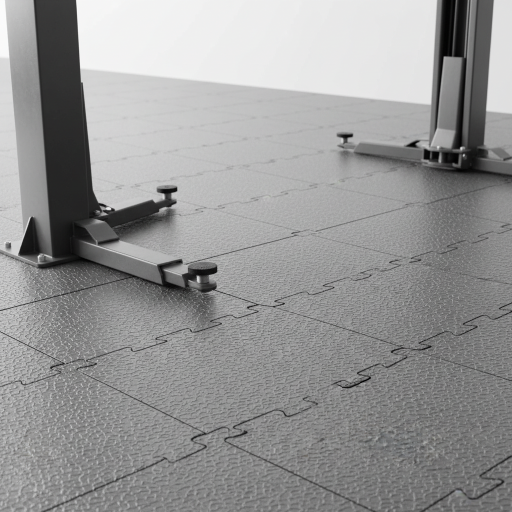 Automotive Garage Flooring - Lift-Compatible Design