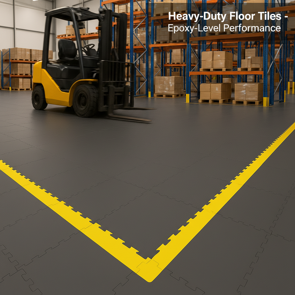Heavy-Duty Floor Tiles - Epoxy-Level Performance