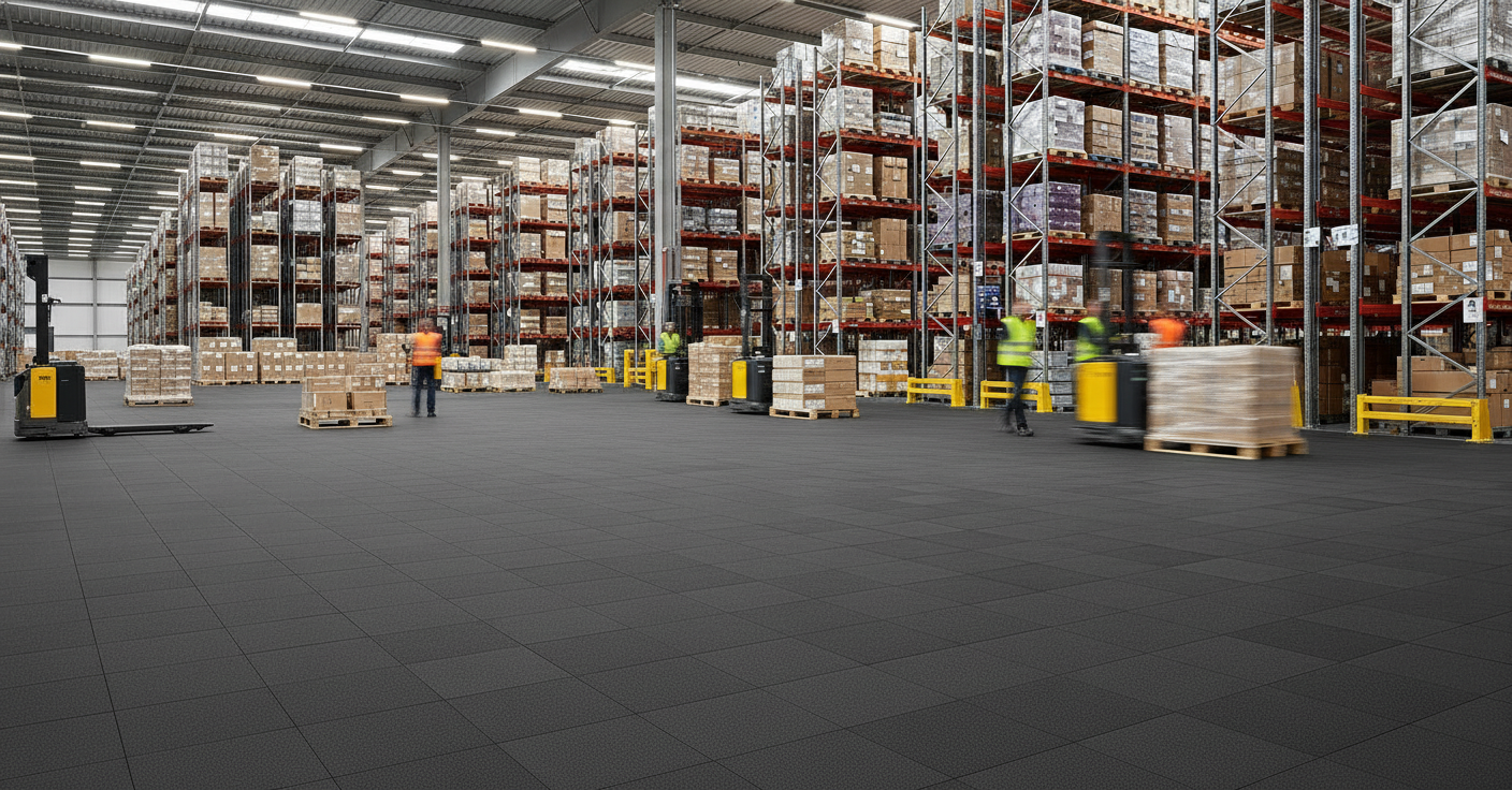 Heavy-Duty DC Floor Tiles - Dust-Free Surface