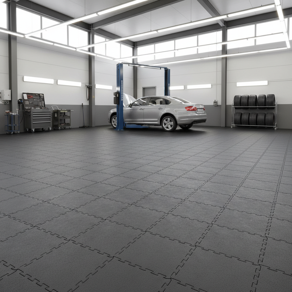 Car Workshop Floor Tiles - Service Bay Grade