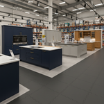 Retail showroom floor tiles 10mm PVC car dealership shop flooring UK
