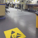 7mm ESD Anti-Static Interlocking PVC Floor Tiles | BS EN 61340 Compliant | Server Rooms & Electronics | UK Stock