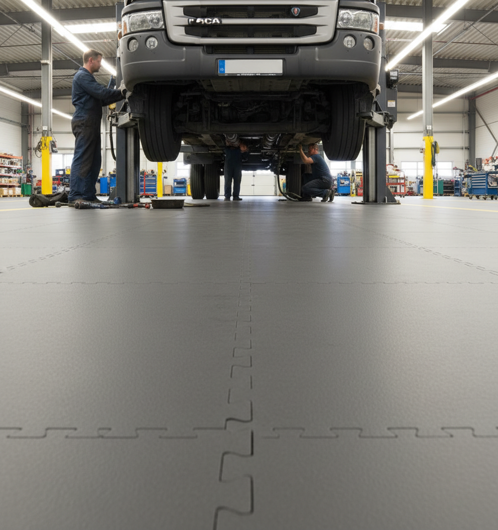 10mm Ultra Heavy-Duty Interlocking PVC Floor Tiles | Forklift & HGV Rated | Warehouse & Industrial | UK Stock