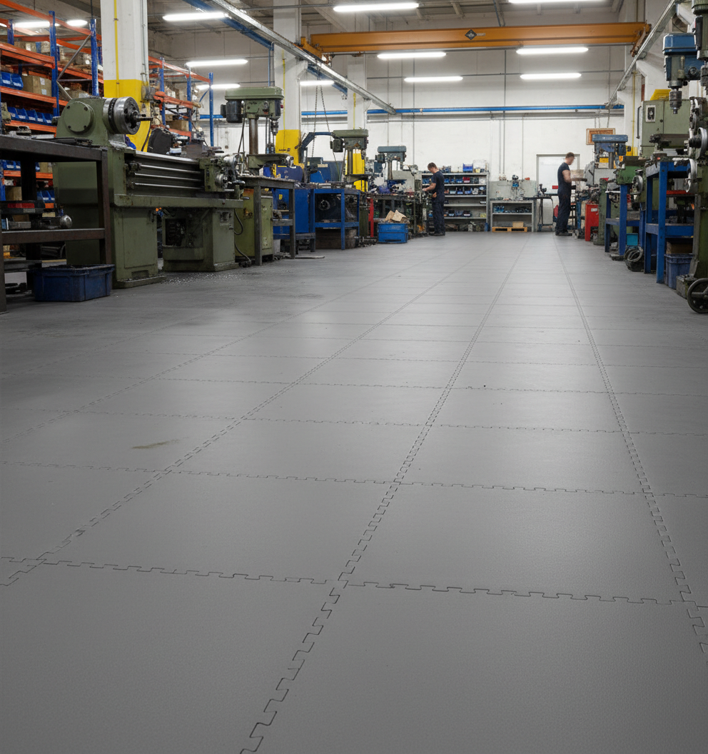 10mm PVC Floor Tile Ramps & Corners | Professional Edge Trim | Interlocking System | UK Stock