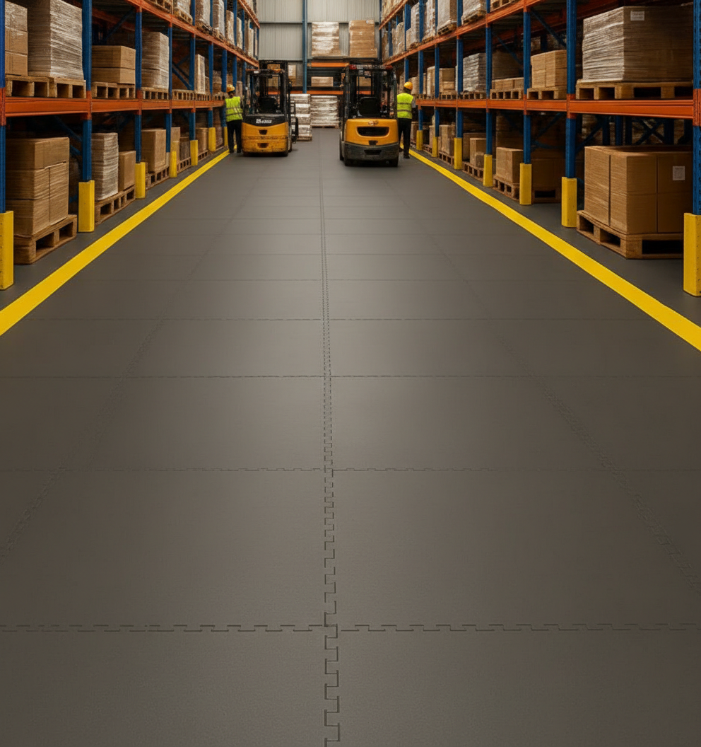 10mm PVC Floor Tile Ramps & Corners | Professional Edge Trim | Interlocking System | UK Stock