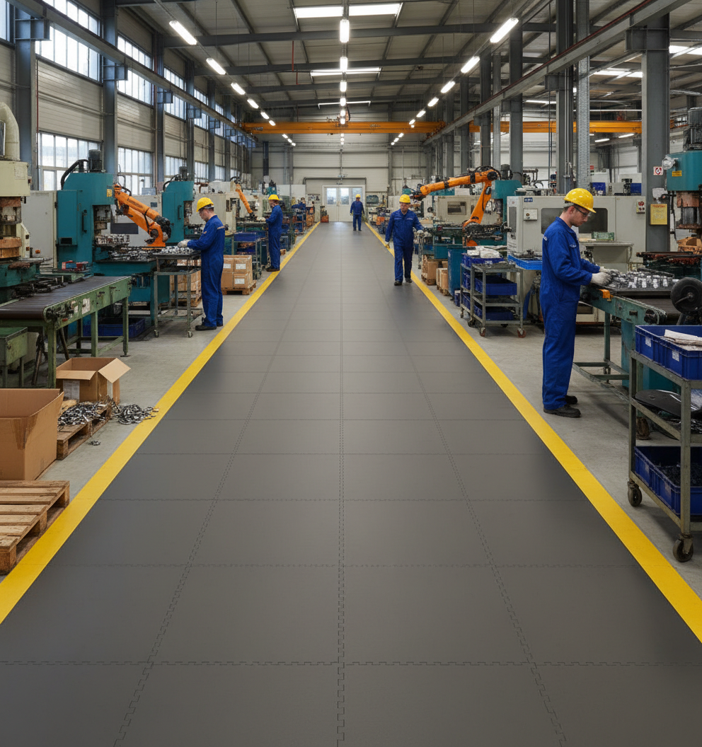 10mm PVC Floor Tile Ramps & Corners | Professional Edge Trim | Interlocking System | UK Stock
