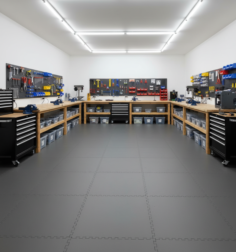 10mm PVC Floor Tile Ramps & Corners | Professional Edge Trim | Interlocking System | UK Stock