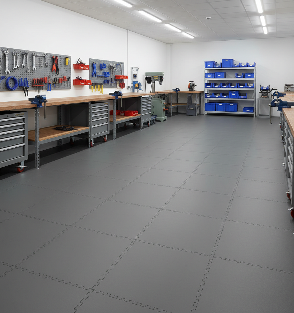 10mm Heavy-Duty PVC Floor Tile Ramps & Corners | Multiple Colours | Vehicle Safe | UK Stock