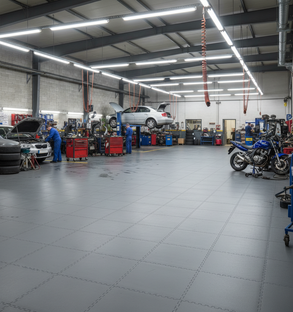 10mm Heavy-Duty PVC Floor Tile Ramps & Corners | Multiple Colours | Vehicle Safe | UK Stock