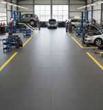 Heavy Duty Garage Floor Tiles 10mm PVC | Interlocking Oil Resistant Workshop Flooring | 5T Load Rated 500mm UK