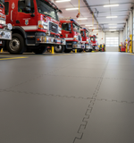 Fire Station Floor Tiles 10mm Heavy Duty | Appliance Bay Flooring Chemical Resistant | 5 Tonne Fire Engine Rated UK