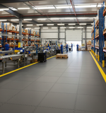 Factory & Warehouse Floor Tiles 10mm | Industrial Production Line Flooring | Forklift Safe Chemical Resistant UK